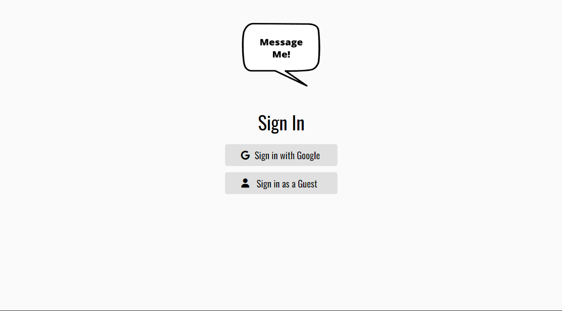 message me sign in page for desktop