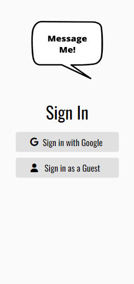 message me sign in page for mobile
